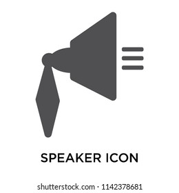 Speaker icon vector isolated on white background for your web and mobile app design, Speaker logo concept