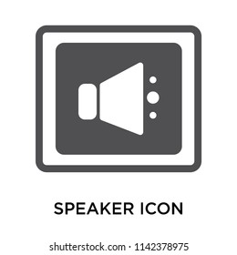 Speaker icon vector isolated on white background for your web and mobile app design, Speaker logo concept