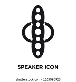 Speaker icon vector isolated on white background, Speaker transparent sign , celebration pictograms