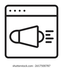Speaker Icon Vector Line Icon Design