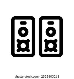 speaker icon. vector line icon for your website, mobile, presentation, and logo design.