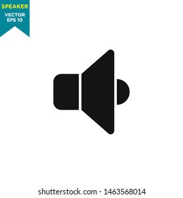 speaker icon vector logo template, audio icon 