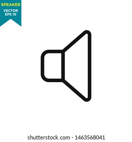 speaker icon vector logo template, audio icon 