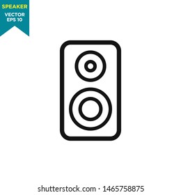 speaker icon vector logo template, audio icon 
