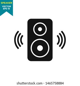 speaker icon vector logo template, audio icon 