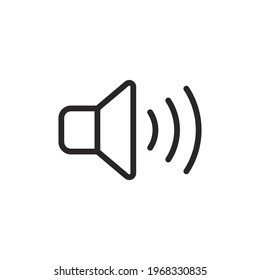 Speaker icon vector. Loudspeaker sign