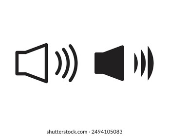 Vector de iconos de altavoces. Altavoz, sonido