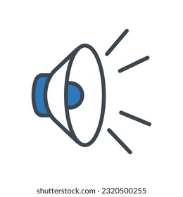 Speaker icon vector on trendy design