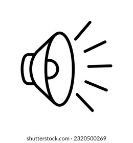 Speaker icon vector on trendy design