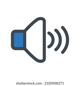 Speaker icon vector on trendy design