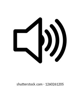 speaker icon vector, on white background editable eps10