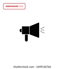 Speaker icon vector on white background