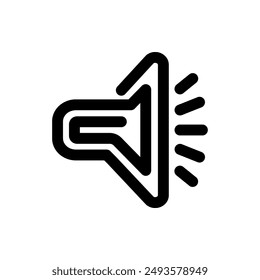 Vector del icono del altavoz sobre fondo blanco. Icono de volumen. Vector de iconos de altavoces. Audio. Sonido