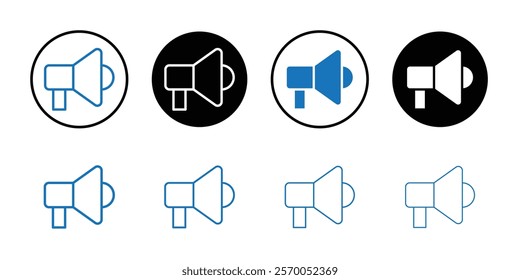 Speaker icon Vector set outline