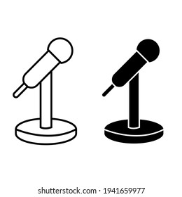 Speaker icon vector set. speech illustration sign collection. performance symbol or logo.