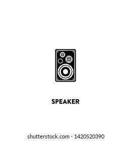 speaker icon vector. speaker sign on white background. speaker icon for web and app