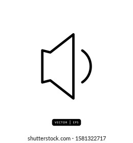 Speaker Icon Vector - Sign or Symbol
