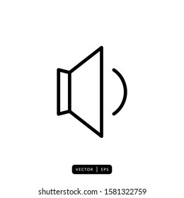 Speaker Icon Vector - Sign or Symbol