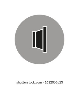 speaker icon vector, with simple shapes