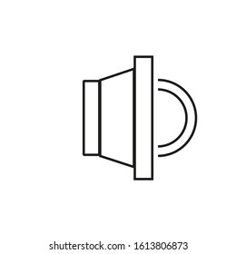 speaker icon vector, with simple shapes