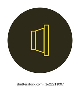 speaker icon vector, with simple shapes