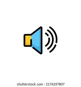 Speaker icon vector. Sound icon vector