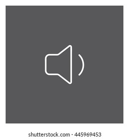 Speaker icon, vector, sound