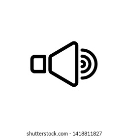 Speaker icon vector sound eps flat design