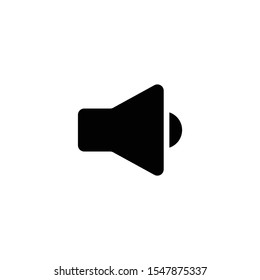 Speaker icon vector. Sound icon isolated on white background