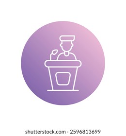 Speaker icon vector stock illustration