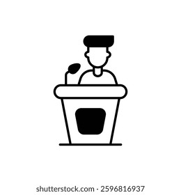 Speaker icon vector stock illustration