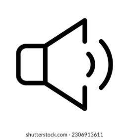 Ilustración de diseño de símbolo del vector del altavoz