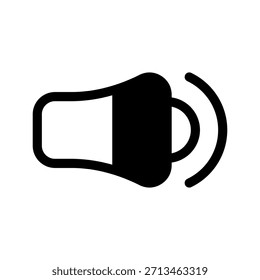 Icono de altavoz Ilustración de diseño de símbolo de Vector