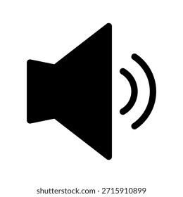 Icono de altavoz Ilustración de diseño de símbolo de Vector