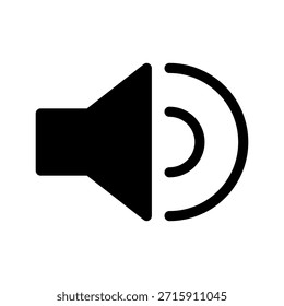 Icono de altavoz Ilustración de diseño de símbolo de Vector