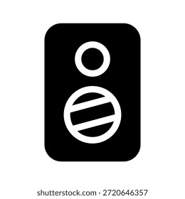 Icono de altavoz Ilustración de diseño de símbolo de Vector