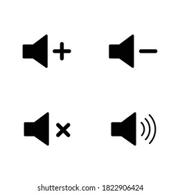 ilustración de símbolo vector de icono de altavoz