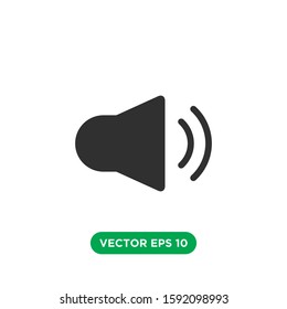 speaker icon vector template design concept