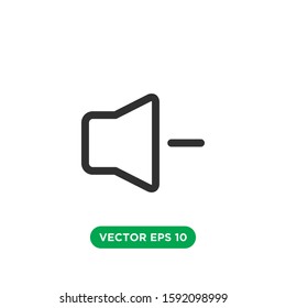 speaker icon vector template design concept