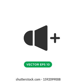 speaker icon vector template design concept