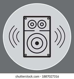 Speaker Icon vector templates. eps 10