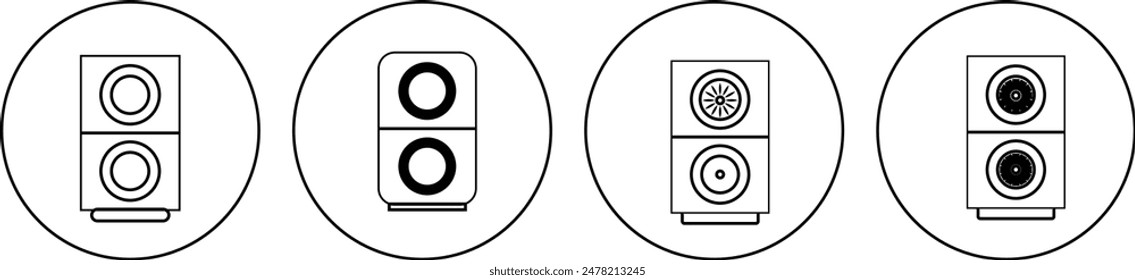 Speaker Icon vector templates eps 10