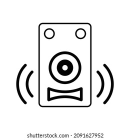 Plantillas vectoriales de iconos de altavoz en fondo blanco