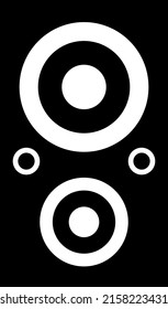 Speaker Icon vector templates on white background.
