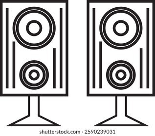 Speaker Icon vector templates, speakerbox icon, audio icon