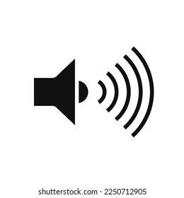 Speaker icon vector in trendy