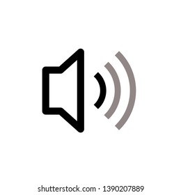 speaker icon vector trendy flat style