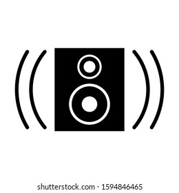 Speaker icon vector in trendy style