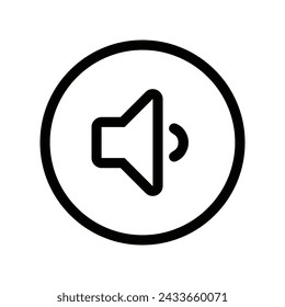 Speaker icon vector. Volume illustration sign. Loudspeaker symbol or logo.