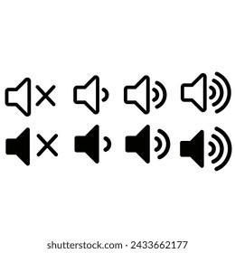 Speaker icon vector. Volume illustration sign. Loudspeaker symbol or logo.